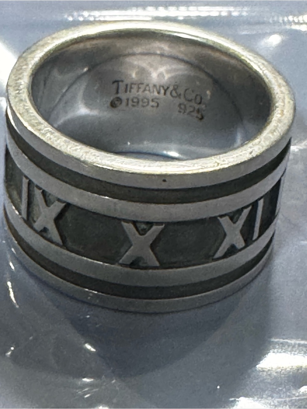 Tiffany & Co. Vintage Sterling Silver Atlas Band, size 6.25